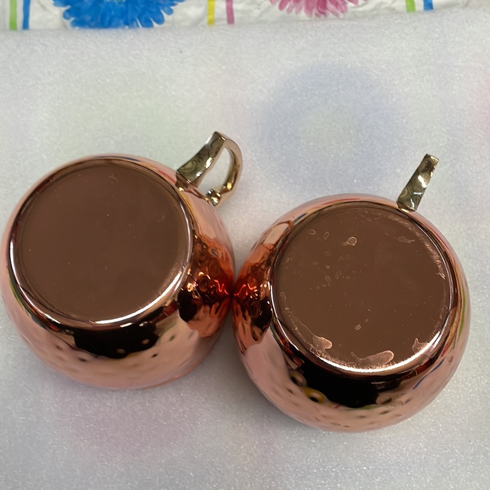 2 Copper drinking cups - Picture 3 of 7